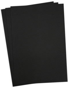 Paquete de 3 hojas de espuma 3D Puffy de 2 mm para bordado - Negro 2