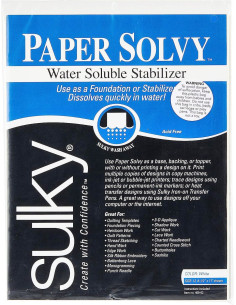 Juego de 11 hojas de estabilizador hidrosoluble e imprimible Sulky Paper Solvy