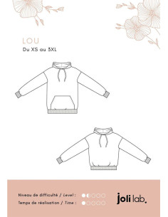 Patrón de sudadera con capucha Lou - Joli Lab 2