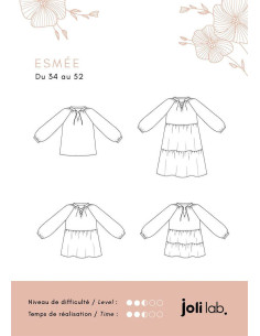 Patrón de blusa, vestido Esmée - Joli Lab 2