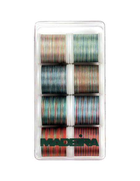 Mini caja de hilos para bordar Polyneon 40 Multicolor Madeira