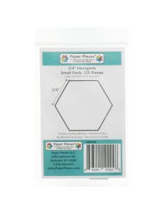 Juego de 125 hexágonos Paper Pieces de 3/4 pulgadas