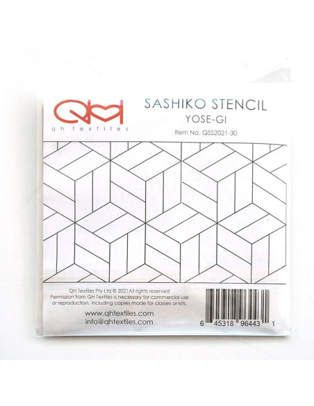 Juego de 2 plantillas para esténcil sashiko - Yose-Gi