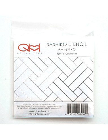 Juego de 2 plantillas para esténcil sashiko - Ami-Shiro