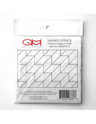 Conjunto de 2 plantillas para esténcil sashiko - Yabane