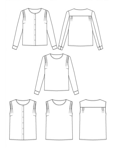 Patrón de blusa Bellini - Maison Fauve