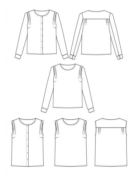 Patrón de blusa Bellini - Maison Fauve