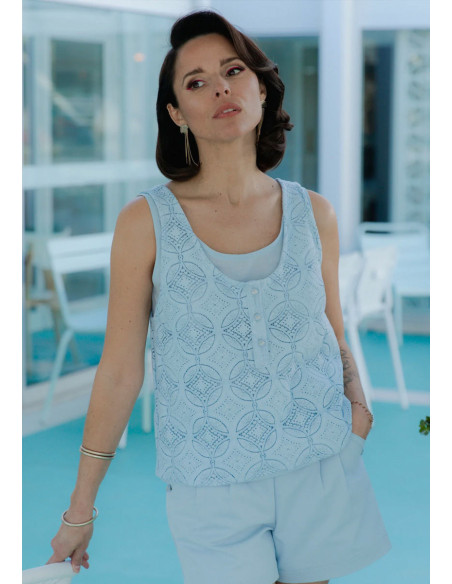 Patrón de camisetas sin mangas Spritz - Maison Fauve