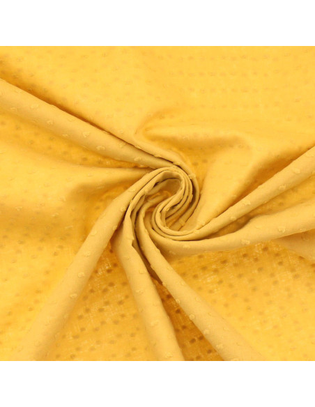 Tejido de algodón plumetis - Amarillo