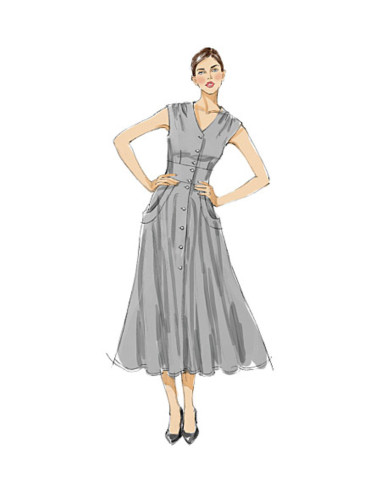 Patrón de vestido - Vogue 8577