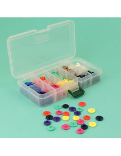 Caja de 80 broches mágicos sin pinza de 13 mm