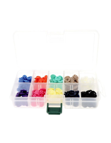Caja de 80 broches mágicos sin pinza de 13 mm