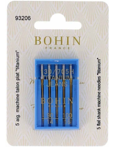Agujas de máquina de titanio especial para jeans Bohin