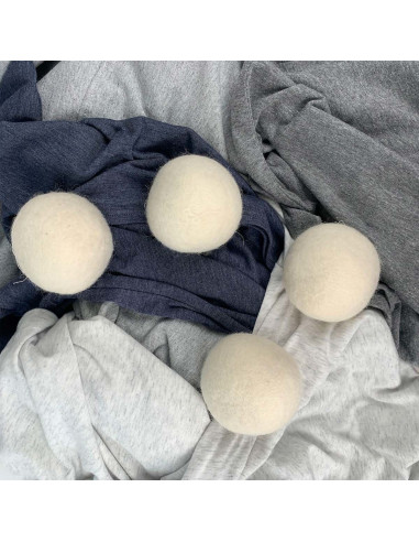Juego de 4 bolas de secado de lana para secadora