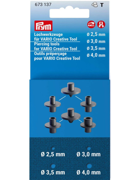 Herramientas de preperforación para VARIO Creative tool de 2,5 a 4,0 mm