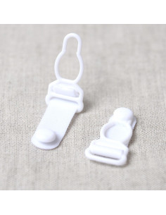 Juego de 4 ligas de plástico para liguero - Blanco