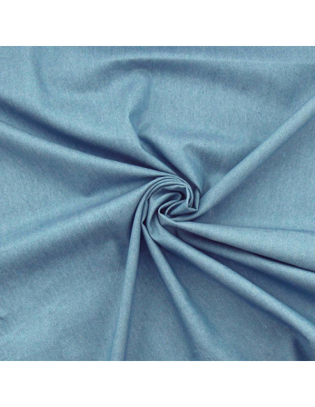 Tela de denim chambray - Azul
