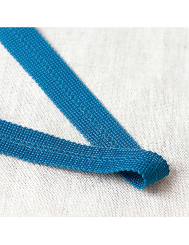 Trenza pre-plegada - Azul pato