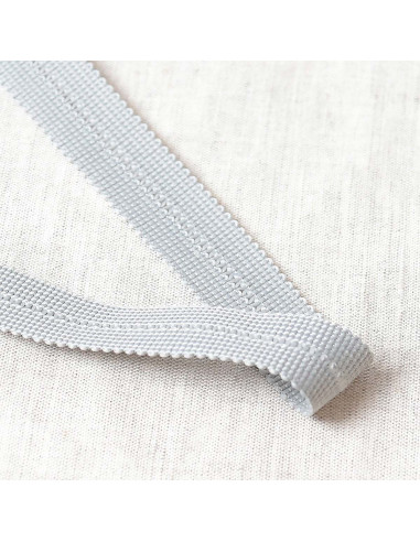 Trenza pre-plegada - Gris claro