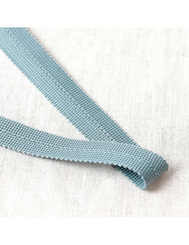 Trenza pre-plegada - Gris azul