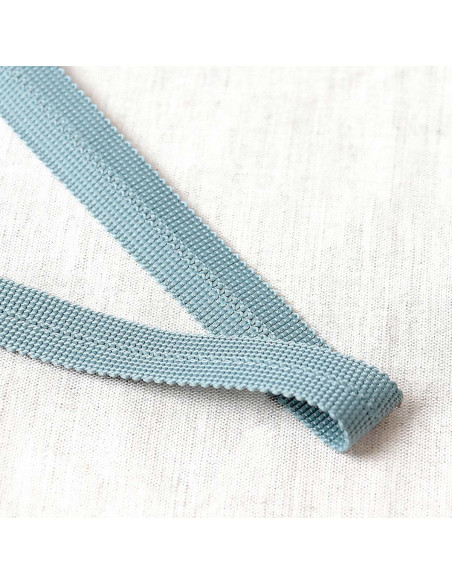 Trenza pre-plegada - Gris azul