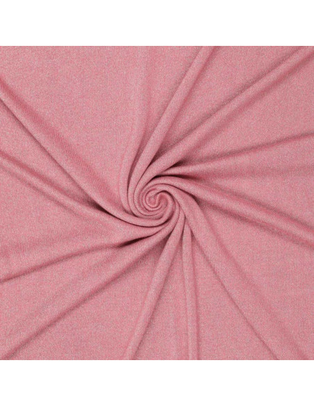 Tejido de punto lurex - Rosa