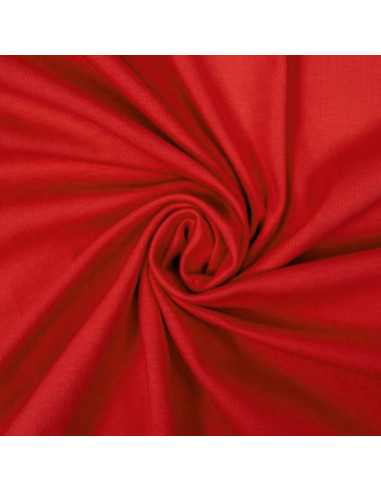 Tejido de punto 100% algodón - Rojo