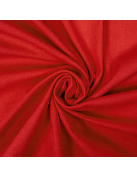 Tejido de punto 100% algodón - Rojo