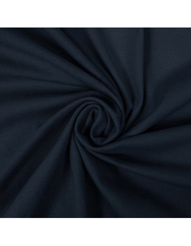 Tejido de punto 100% algodón - Azul oscuro