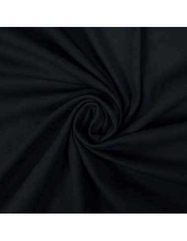 Tejido de punto 100% algodón - Negro