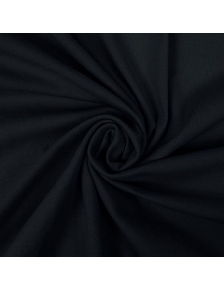 Tejido de punto 100% algodón - Negro