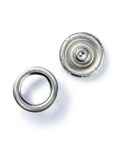 Multipack de 200 botones de presión Jersey - Plata 10mm