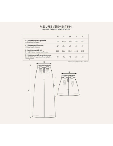 Patrón EL pantalón corto - Atelier Brunette