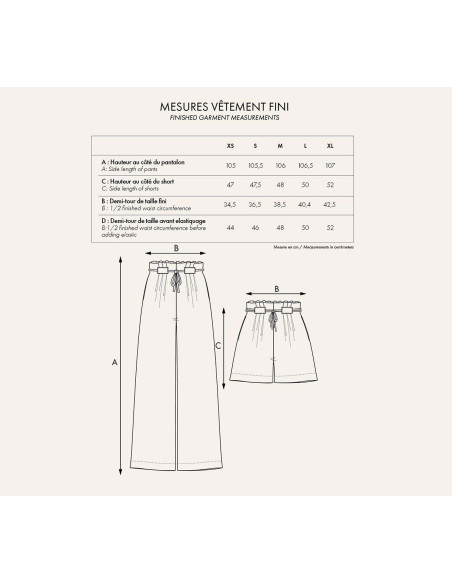 Patrón EL pantalón corto - Atelier Brunette