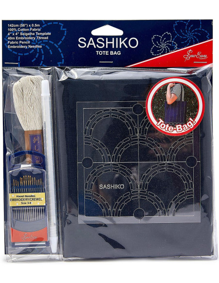 Kit de bolsa tote Sashiko