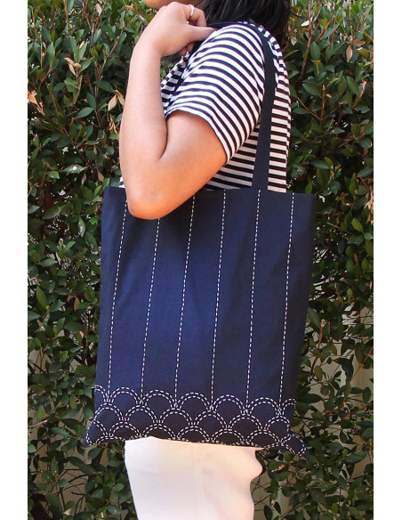 Kit de bolsa tote Sashiko
