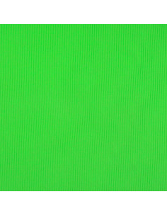 Tejido de punto de algodón acanalado - Verde manzana 2