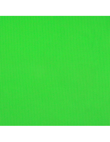 Tejido de punto de algodón acanalado - Verde manzana
