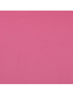 Tejido de punto de algodón acanalado - Rosa 2