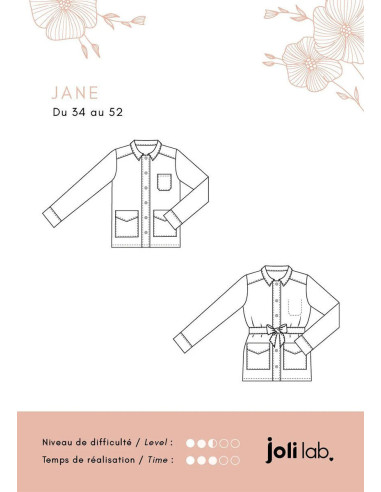 Patrón de chaqueta Jane - Joli Lab