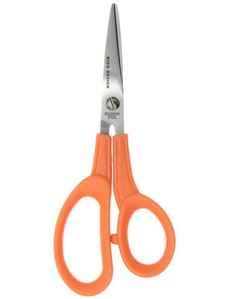 Tijeras universales naranjas Rico Design 15 cm
