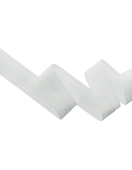 Cinta fruncidora para pliegue automático Blanca 35 mm