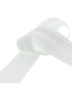 Cinta fruncidora para pliegue automático - Blanco 70 mm