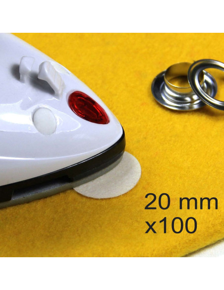 Juego de 100 puntos de refuerzo termoadhesivos Wonder Dots - 20 mm