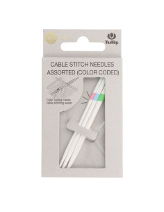Juego de 3 agujas para trenzas con códigos de colores Tulip