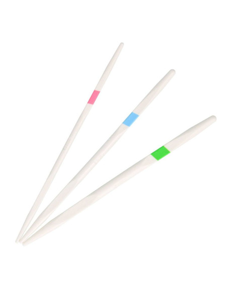 Juego de 3 agujas para trenzas con códigos de colores Tulip