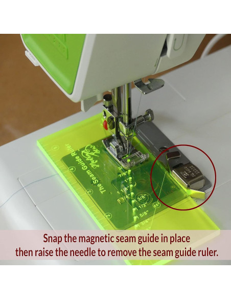 Regla guía de costura con guía de costura magnética Madam Sew