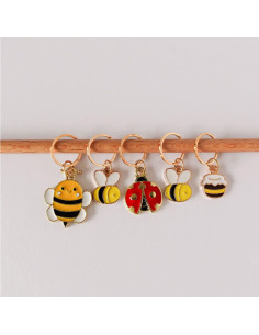 Juego de 5 anillos marcadores de puntos - Bee Happy