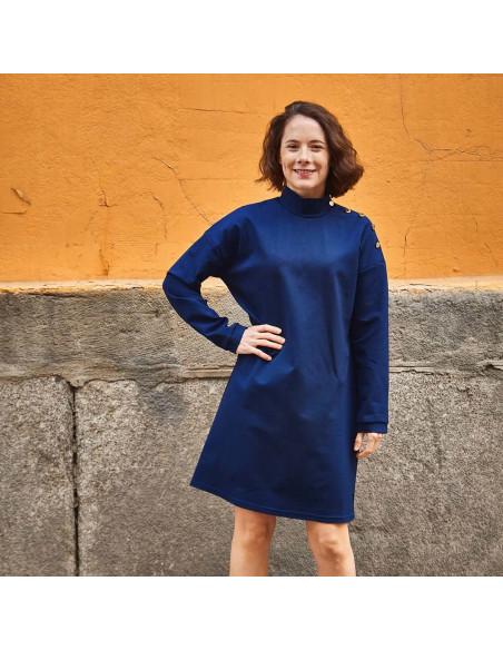 Patrón de camiseta o vestido marinero Quiberon - Ikatee