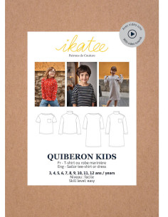 Patrón de camiseta o vestido marinero Quiberon Kids - Ikatee 2